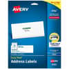 AVE8162 - Easy Peel Address Labels, 1-1/3" x 4" , 350 Labels (8162), x 1 21/64" Width x 4" Length, Permanent Adhesive, Rectangle, Inkjet, Matte, White, Paper, 14 / Sheet, 25 Total Sheets, 350 Total Label(s)