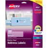AVE8662 - Easy Peel Inkjet Printer Mailing Labels, 1 21/64" Width x 4" Length, Permanent Adhesive, Rectangle, Inkjet, Matte, Clear, Film, 14 / Sheet, 25 Total Sheets, 350 Total Label(s), 350 / Pack