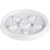 DCC6JL - Foam Cup Vented Lids, Round, Foam, White, 1 Carton