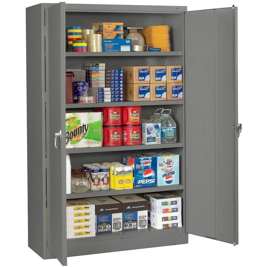 Jumbo Storage Cabinet by Tennsco TNNJ2478SUMGY | OnTimeSupplies.com