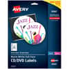 AVE8960 - Optical Disc Label, - HeightPermanent Adhesive, Inkjet, Laser, Matte, Matte White, Paper