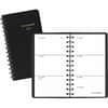 AAG7003505 - Weekly Planner, Black, Pocket, 2 1/2" x 4 1/2", Weekly, 1 Year, January 2027 to December 2027, 1 Week Double Page Layout, 2 1/2" x 4 1/2" Sheet Size, Wire Bound, Black, Simulated Leather, Faux Leather