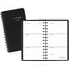 AAG7003505 - Weekly Planner, Black, Pocket, 2 1/2" x 4 1/2", Weekly, 1 Year, January 2026 to December 2026, 1 Week Double Page Layout, 2 1/2" x 4 1/2" Sheet Size, Wire Bound, Black, Simulated Leather, Faux Leather