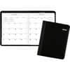 AAG7029005 - Executive Padfolio, Monthly, 13 Month, January 2026 to January 2027, 1 Month Double Page Layout, 9" x 11" Sheet Size, White Sheet, Stapled, Black, Simulated Leather, Faux Leather
