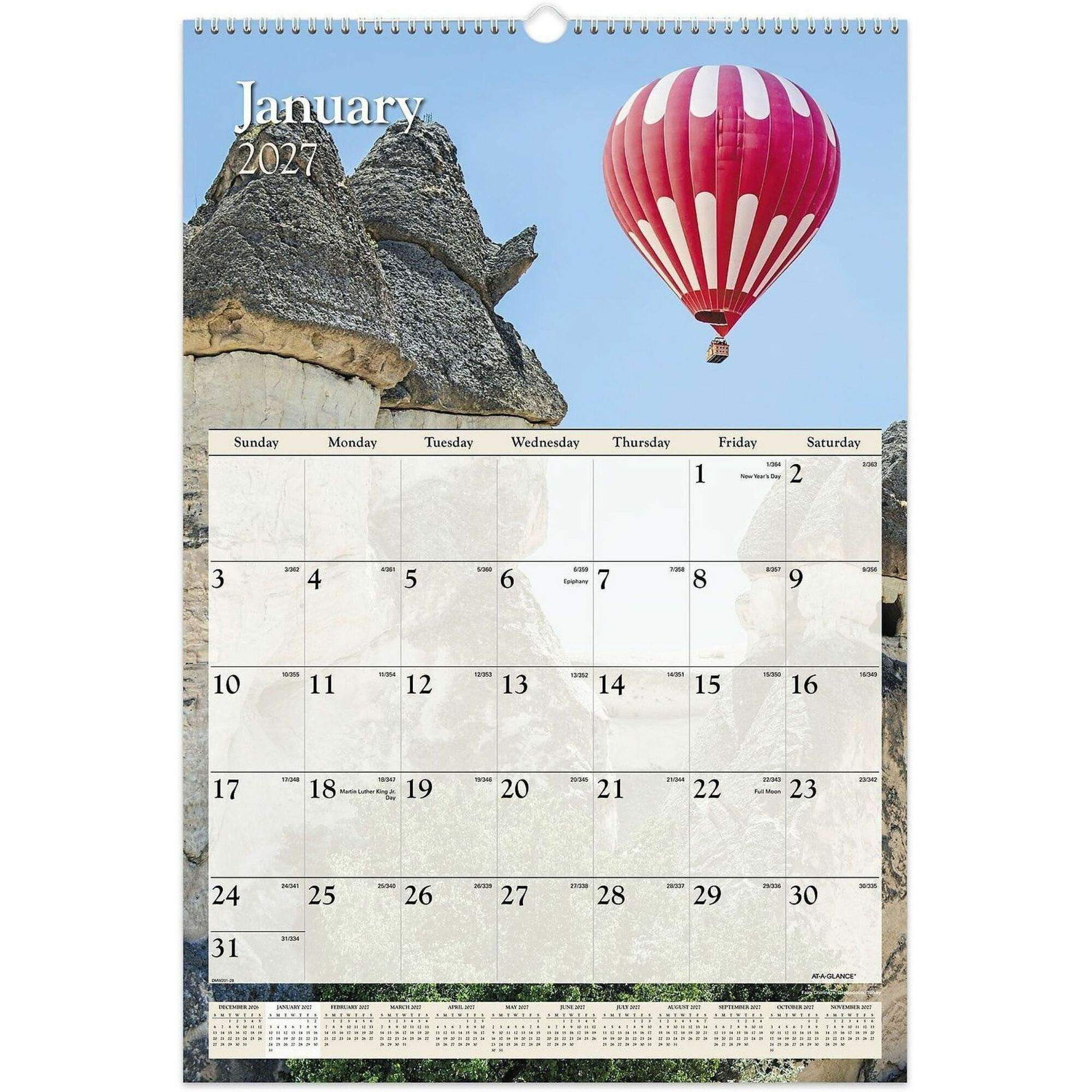 Scenic Wall Calendar by At-A-Glance AAGDMW20028 | OnTimeSupplies.com