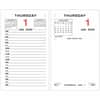 AAGE01750 - Loose-Leaf Desk Calendar Refill, Standard, Julian Dates, Daily, 12 Month, January 2026 to December 2026, 7:00 AM to 5:00 PM, Half-hourly, 1 Day Double Page Layout, 3 1/2" x 6" Sheet Size, White Sheet