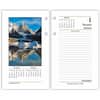 AAGE41750 - Photographic Loose-Leaf Desk Calendar Refill, Standard, Julian Dates, Daily, 12 Month, January 2026 to December 2026, 1 Day Double Page Layout, 3 1/2" x 6" Sheet Size, White Sheet, 2-ring