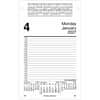 AAGE45850 - Pad Style Desk Pad Calendar Refill, Large, Julian Dates, Daily, 12 Month, January 2027 to December 2027, 7:00 AM to 4:30 PM, Half-hourly, 1 Day Double Page Layout, 5" x 8" Sheet Size, White Sheet