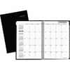 AAGG470H00 - DayMinder Premiere Planner, Large, Julian Dates, Monthly, 14 Month, December 2026 to January 2028, 1 Month Double Page Layout, 8" x 11 3/4" Sheet Size, White Sheet, Concealed Wire, Black, Faux Leather