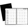 AAGG470H00 - DayMinder Premiere Planner, Large, Julian Dates, Monthly, 14 Month, December 2025 to January 2027, 1 Month Double Page Layout, 8" x 11 3/4" Sheet Size, White Sheet, Concealed Wire, Black, Faux Leather