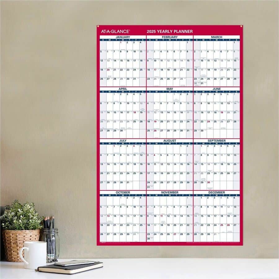Vertical Horizontal Reversible Wall Calendar by At-A-Glance
