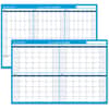 AAGPM23928 - 90/120-Day Erasable Wall Planner, Monthly, 36" x 24" Sheet Size, Wall Mount, Blue, 1 Each