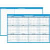 AAGPM30028 - Horizontal Reversible Erasable Wall Calendar, Extra Large, Julian Dates, Yearly, 12 Month, January 2026 to December 2026, 48" x 32" Sheet Size, White Sheet, 1.63" x 1.50" Block, Gray, Laminate