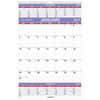 AAGPM628 - 3-Month Wall Calendar, Large, Julian Dates, Monthly, 12 Month, January 2027 to December 2027, 3 Month Single Page Layout, 15 1/2" x 22 3/4" Sheet Size, White Sheet, 2" x 2.50" Block, Wire Bound, White
