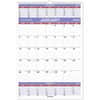 AAGPM628 - 3-Month Wall Calendar, Large, Julian Dates, Monthly, 12 Month, January 2026 to December 2026, 3 Month Single Page Layout, 15 1/2" x 22 3/4" Sheet Size, White Sheet, 2" x 2.50" Block, Wire Bound, White