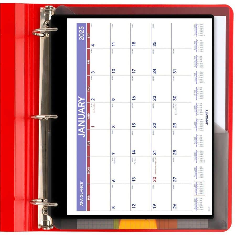 Monthly Desk Wall Calendar with Jacket by At-A-Glance AAGSK800