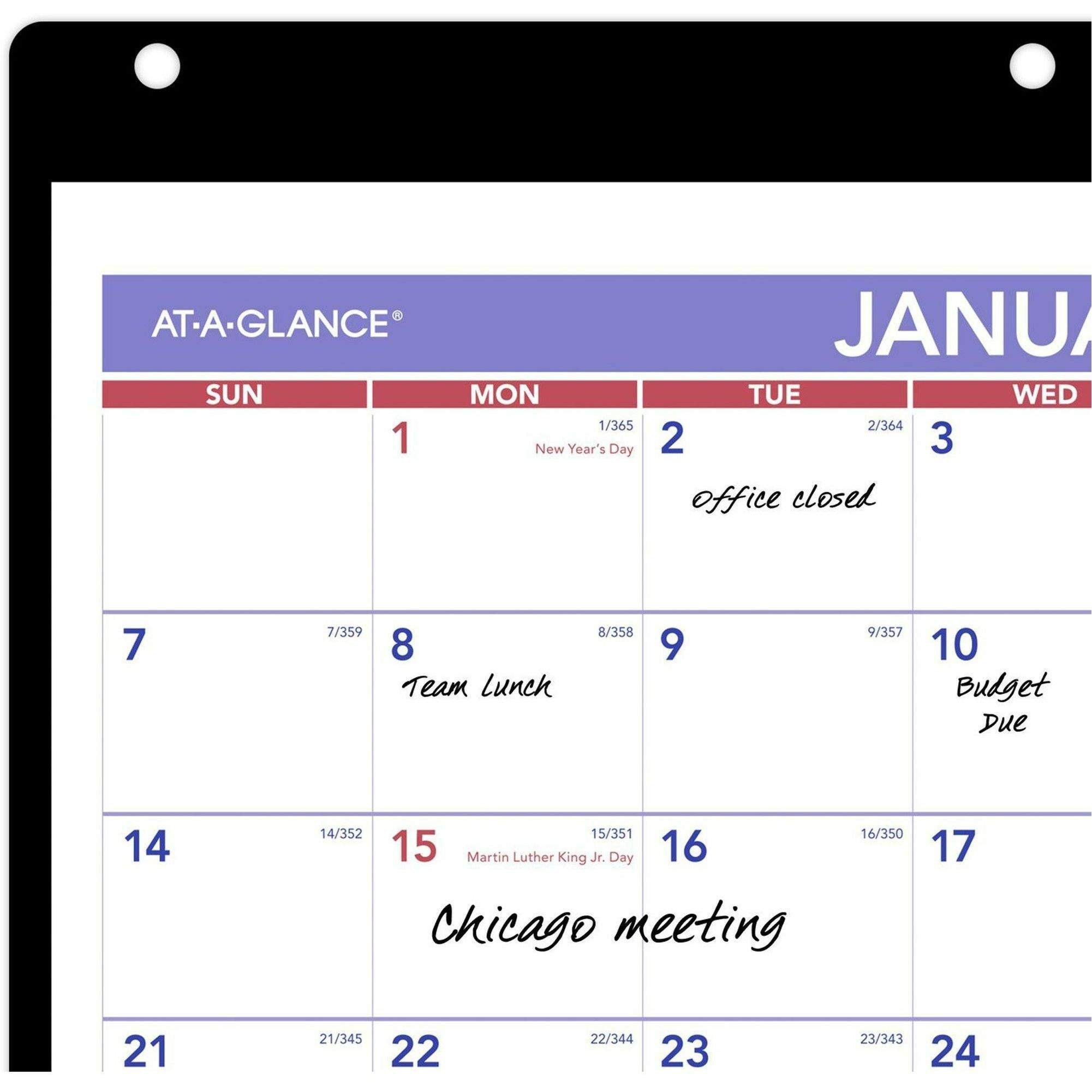 Monthly Desk Wall Calendar with Jacket by At-A-Glance AAGSK800