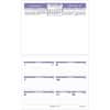 AAGSW705X50 - Flip-A-Week Desk Calendar Refill, Small, Julian Dates, Weekly, 12 Month, January 2026 to December 2026, 1 Week Double Page Layout, 6" x 7" Sheet Size, White Sheet, Desk, White, Blue, Paper, 1 Each