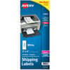 AVE2163 - Mini-Sheets(R) Shipping Labels, 2" x 4" , 100 Labels (2163), x 2" Width x 4" Length, Full Sheet, Permanent Adhesive, Rectangle, Laser, Inkjet, Matte, White, Paper