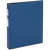 AVE03300 - Economy Binder, 1" Binder Capacity, Letter, 8 1/2" x 11" Sheet Size, 175 Sheet Capacity, 3 Ring, Fastener: Round Ring, Pocket: 2, Internal, Vinyl, Royal Blue, Recycled, Non Locking Mechanism, 1 Each
