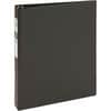 AVE03301 - Economy Binder, 1" Binder Capacity, Letter, 8 1/2" x 11" Sheet Size, 175 Sheet Capacity, 3 Ring, Fastener: Round Ring, Pocket: 2, Internal, Vinyl, Black, Recycled, Non Locking Mechanism, 1 Each