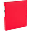 AVE03310 - Economy Binder, 1" Binder Capacity, Letter, 8 1/2" x 11" Sheet Size, 175 Sheet Capacity, 3 Ring, Fastener: Round Ring, Pocket: 2, Internal, Vinyl, Red, Recycled, Non Locking Mechanism, 1 Each