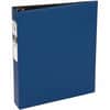 AVE03400 - Economy Binder, 1 1/2" Binder Capacity, Letter, 8 1/2" x 11" Sheet Size, 275 Sheet Capacity, 3 Ring, Fastener: Round Ring, Pocket: 2, Internal, Vinyl, Blue, Non Locking Mechanism, 1 Each