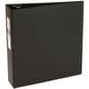 AVE03602 - Economy Binder, 3" Binder Capacity, Letter, 8 1/2" x 11" Sheet Size, 460 Sheet Capacity, 3 Ring, Fastener: Round Ring, Pocket: 2, Internal, Vinyl, Black, Recycled, Non Locking Mechanism, 1 Each