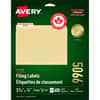 AVE5066 - Red Filing Labels, Permanent Adhesive, Laser, Inkjet, Red, 30 / Sheet, 1500 / Box