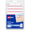 AVE05201 - Permanent File Folder Labels, 11/16" Width x 3 7/16" Length, Permanent Adhesive, Rectangle, Laser, Inkjet, Dark Red, 7 / Sheet, 252 / Pack