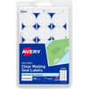 AVE05248 - Avery Printable Mailing Seals, Clear, 1" Diameter, 480 Labels (5248), Glossy, Permanent Adhesive, Laminated, Acid-free, Moisture Resistant, Water Resistant, Clear, 480 / Pack