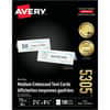 AVE5305 - Medium Tent Cards, 2 1/2" x 8 1/2", Matte, FSC, Embossed, Heavyweight, Pre-scored, Printable, Durable, Matte White, 100 / Box