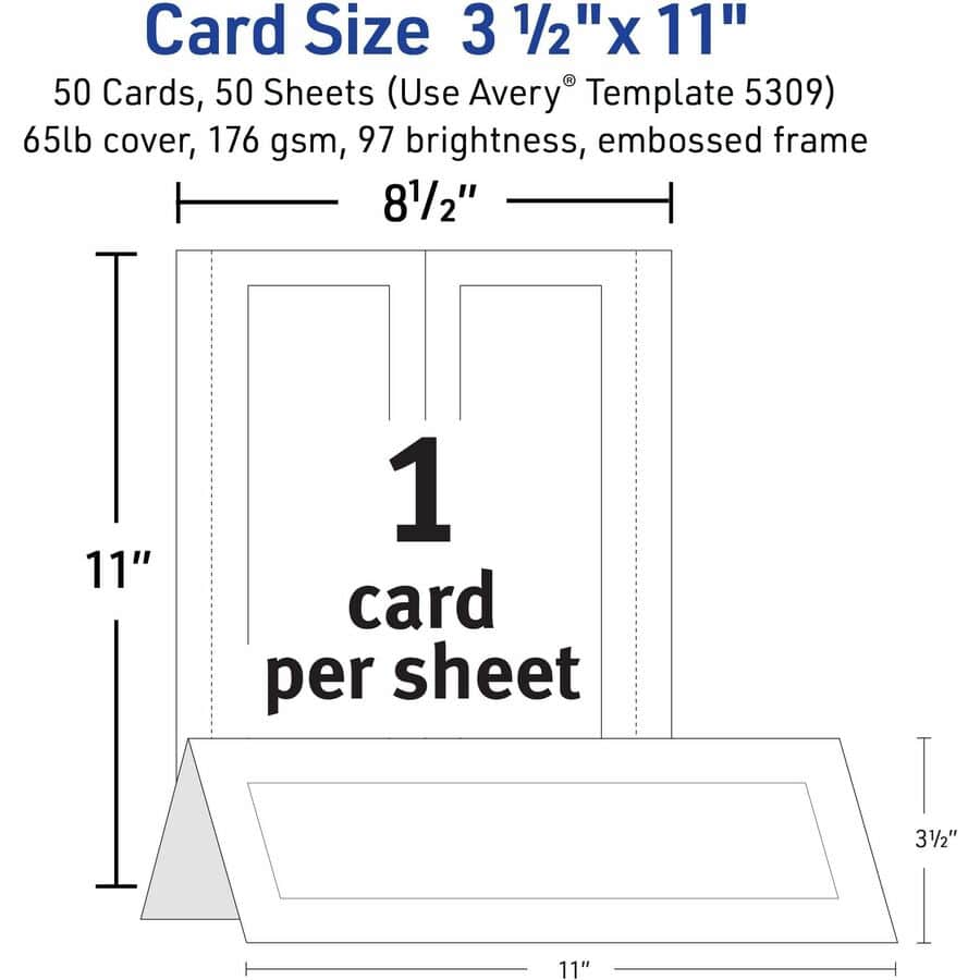 Tent Cards by Avery® AVE5309 | OnTimeSupplies.com