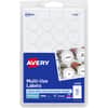 AVE05408 - Removable ID Labels, 3/4" Diameter, Removable Adhesive, Circle, Laser, Inkjet, White, Self-adhesive, 1008 / Pack