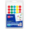 AVE05473 - Color Coded Label, 3/4" Diameter, Removable Adhesive, Round, Green, Light Blue, Red, Yellow, Film, 35 / Sheet, 29 Total Sheets, 1015 Total Label(s), 1000 / Pack