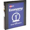 AVE05710 - Economy View Binder, 1" Binder Capacity, Letter, 8 1/2" x 11" Sheet Size, 175 Sheet Capacity, 3 Ring, Fastener: Round Ring, Pocket: Internal, Vinyl, Chipboard, Black, 15.84 oz