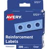 AVE05721 - Hole Reinforcement Label Rings, 0.3" Diameter, Clear, Polyvinyl, 1 Pack