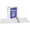 AVE05741 - Economy View Binder, 3" Binder Capacity, Letter, 8 1/2" x 11" Sheet Size, 460 Sheet Capacity, 3 Ring, Fastener: Round Ring, Pocket: 2, Internal, Vinyl, White, 1.79 lb