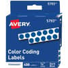 AVE05793 - 1/4" Color-Coding Labels, 1/4" Diameter, Permanent Adhesive, Round, Dark Blue, 450 / Pack
