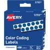 AVE05793 - 1/4" Color-Coding Labels, 1/4" Diameter, Permanent Adhesive, Round, Dark Blue, Self-adhesive, 450 / Pack