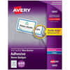AVE5895 - Flexible Name Badges, - HeightRemovable Adhesive, Laser, Inkjet, Blue Border, 8 / Sheet, 400 / Box