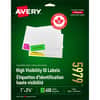 AVE5979 - High Visibility Neon ID Labels, Permanent Adhesive, Laser, Assorted, 30 / Sheet, 450 / Pack