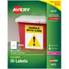AVE6575 - Permanent Durable ID Labels with TrueBlock(R) Technology, Waterproof, 8 1/2" Width x 11" Length, Permanent Adhesive, Rectangle, Laser, Matte, White, Film, Water Resistant