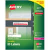 AVE6577 - Permanent Durable ID Laser Labels, Waterproof, 5/8" Width x 3" Length, Permanent Adhesive, Rectangle, Laser, Matte, White, Film, Water Resistant, 32 / Sheet, 50 Total Sheets, 1600 Total Label(s)