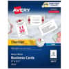 AVE8877 - Clean Edge Business Cards, 110 Brightness, 2" x 3 1/2", 93 lb Basis Weight, 254 g/m&sup2; Grammage, Matte