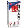 AVE08887 - Large Desk-Style Permanent Markers, 4.762500 mm Chisel Marker Point, Red Ink, Red Plastic Barrel, 1 Dozen