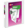 AVE09301 - Durable View Binder - EZD Rings, 1" Binder Capacity, Letter, 8 1/2" x 11" Sheet Size, 275 Sheet Capacity, 3 Ring, Fastener: D-Ring, Pocket: 4, Internal, Poly, White, Recycled
