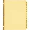 AVE11307 - Laminated Dividers - Gold Reinforced, 12 x Divider(s), Printed Tab(s), Month, January-December, 12 Tab(s)/Set, 8.5" Divider Width x 11" Divider Length, Letter, 3 Hole Punched, Buff Paper Divider