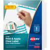 AVE11440 - Index Maker Index Divider, 25 x Divider(s), Print-on Tab(s), 5, 5 Tab(s)/Set, 9.3" Divider Width x 11.25" Divider Length, 3 Hole Punched, White Paper Divider, White Paper Tab(s)