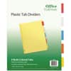AVE11465 - Office Essentials Insertable Dividers, 5 x Divider(s), 5 Tab(s), 5, 5 Tab(s)/Set, 8.5" Divider Width x 11" Divider Length, 3 Hole Punched, Buff Paper Divider, Multicolor Plastic Tab(s), 30% Recycled